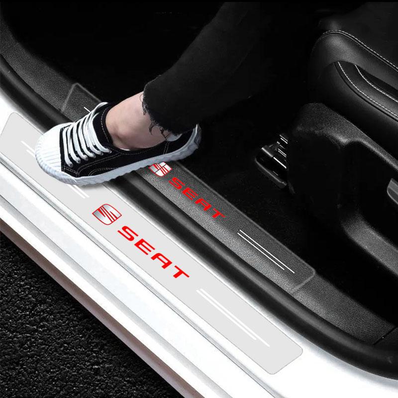 Auto Einstiegsleistenaufkleber Kratzfest Transparente Folie Schutz für SEAT Leon FR 5 6 Alhambra MK3 MII Altea 5F Ibiza Toledo Cordoba