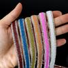 10Yard Rhinestone Ribbons Glitter Crystal Diamond DIY Crafts Self Adhesive Pearl Roll Wedding Party Festival Gift Decoration
