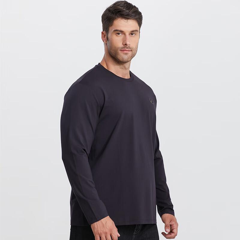 Dibinze Men's Plus Size Modal Cotton Long Sleeve T-Shirt