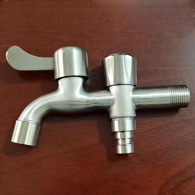 MDNG 304 SS Quick-Open Dual-Outlet Washing Machine Faucet