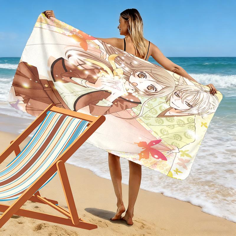 Kamisama Hajimemashita 2D Flat Print Beach Towel, Large Soft Quick Dry Towel for Beach Camping SwimmingDSTJ0925266
