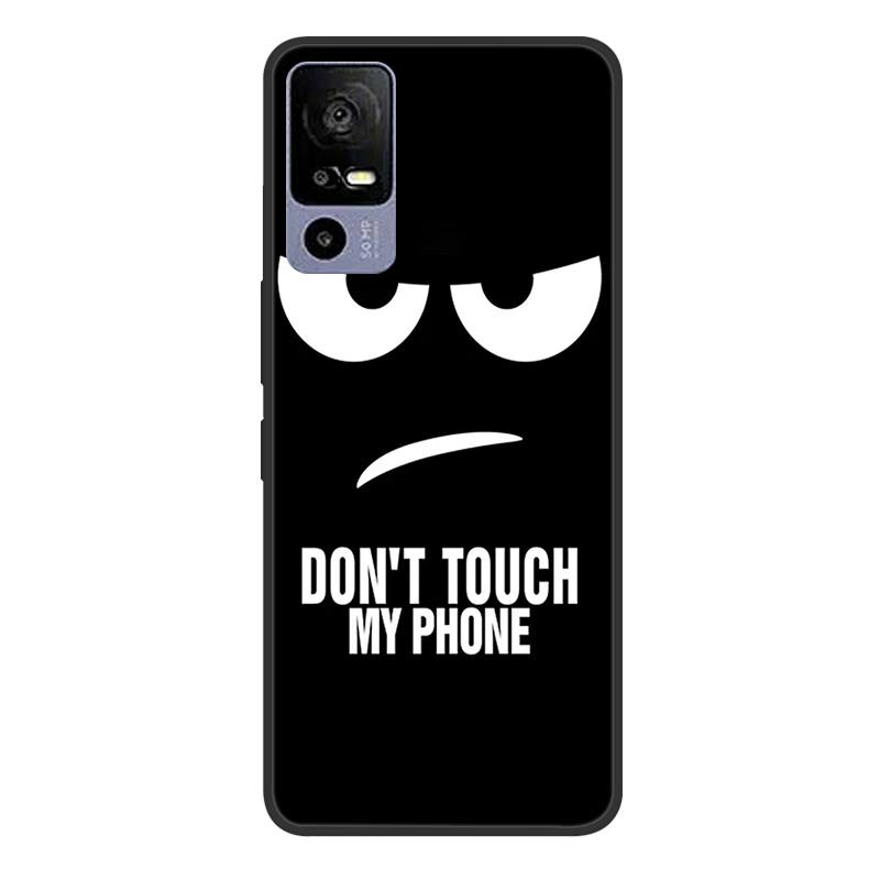 For TCL 40R 5G T771A Case Painted Soft Black Silicone Bumper Phone Cover for TCL 40 R 5G 6.6" Case TCL40R 40R Etui Coque Fundas