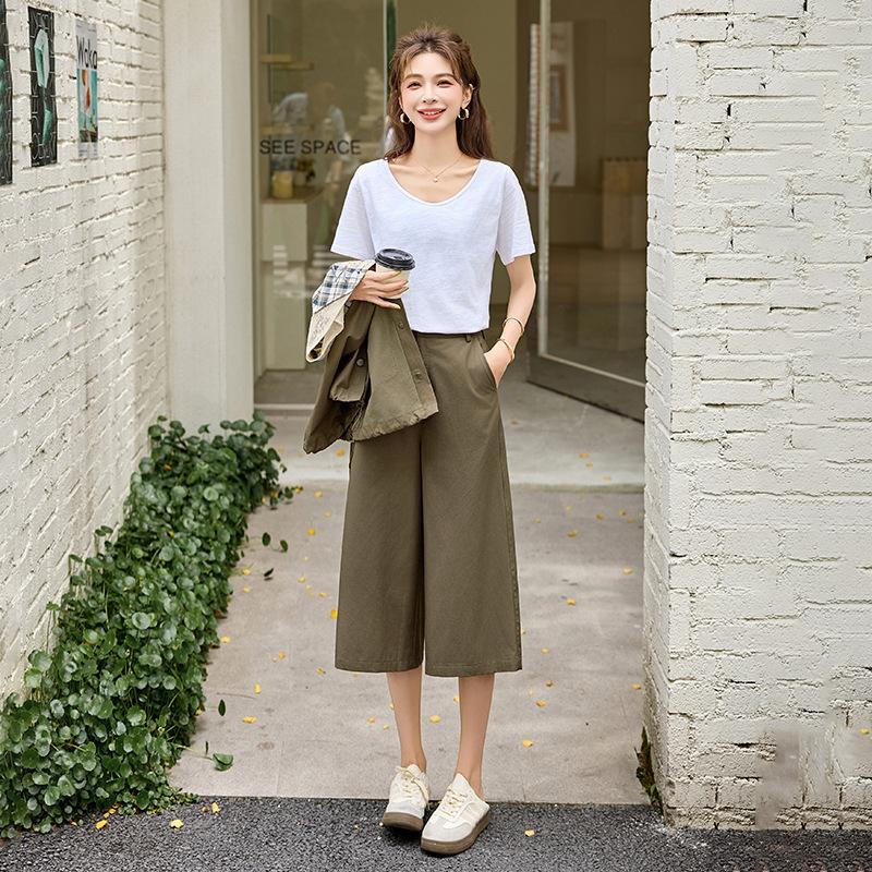 Fashion casual three-piece suit women's summer T-shirt top casual vest lace jacket + seven-point pants