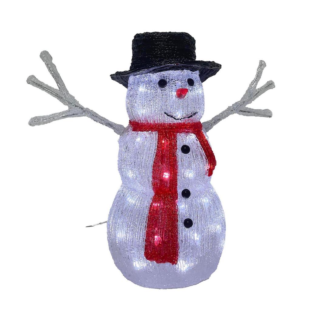 Christmas LED Snowman 33cm