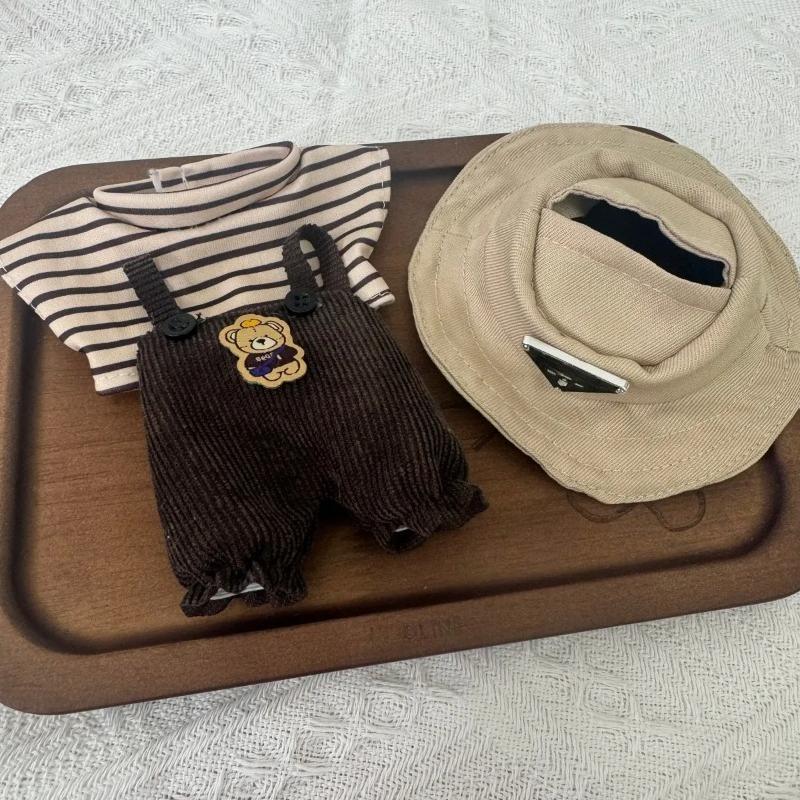 Popular Stylish Doll Clothes for Labubu Spring Strap Pants Set Outfit Accessories Cute Decoration Mini Clothes Replacement