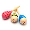 Wooden Maracas Multiple Colour Auditory Training Educational Toy Baby Sand Hammer Instrument Toy for Boys Girls