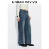 UR Women's Retro Washed Wide-Leg Jeans