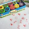 10 Pcs/Box Simple Stamps Toy for Kids Cartoon Animal Self-ink Seal DIY Painting Notebook Decor Gift