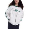 Fila Woven 2023 Autumn New Simple Tennis Fashion Loose Hooded Casual Jacket Women Jackets White F11W339705FWT