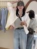 Korean Style Lapel Short Shirt for Women - 2025 Spring Fashion, Petite Casual, Loose Slimming Top