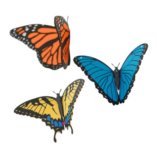 Yousheng 3D Printed Butterfly Refrigerator Magnet DIY Home Kitchen Locker Fridge Monarch Tiger Swallowtail Blue Butterfly Magnetic Decoration Ornament