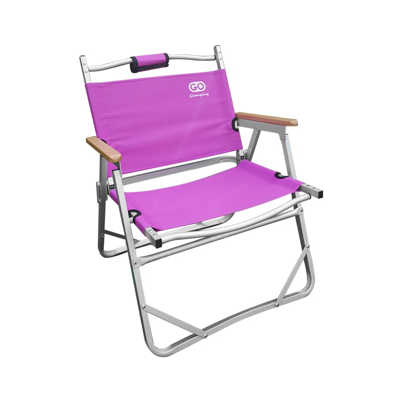 

GOGlamping Outdoor Folding Low Easy to Easy to Mountain Cherry Blossom Indoor Chair, Camping, Chair, Chair, Lightweight, Compact, Store, Carry, фиолетовый