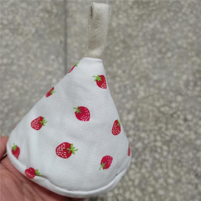 1 Unidad Tapa Triangular para Olla Capucha Animal de Dibujos Animados Algodón Cocina Aislamiento Clip Asa Guante Regalo de Navidad