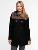 MANTEAU EN LAINE POUR FEMME AVEC CLOUS