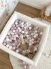 Foam playground with pool 90x30 Boucle White 200 balls: white, light mint, light pink, beige