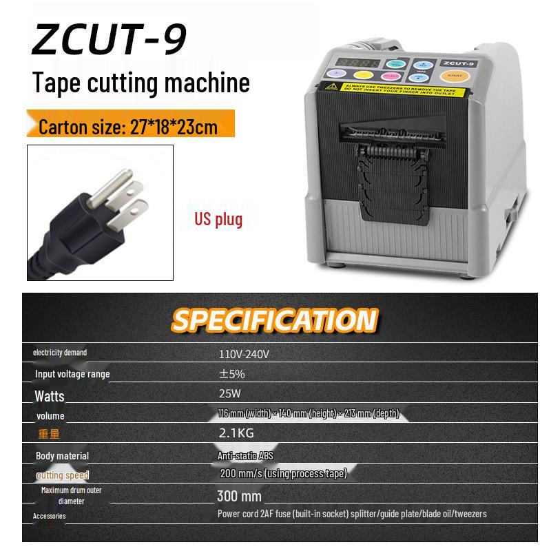 

ZCUT-9 Інтелектуальний автоматичний різак для малярної та клейкої стрічки