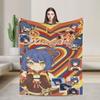 Genshin Impact Diluc Game  Flannel Blankets  Soft Throw Blanket for Outdoor Picnic Novelty Bedspread Sofa Bed Cover