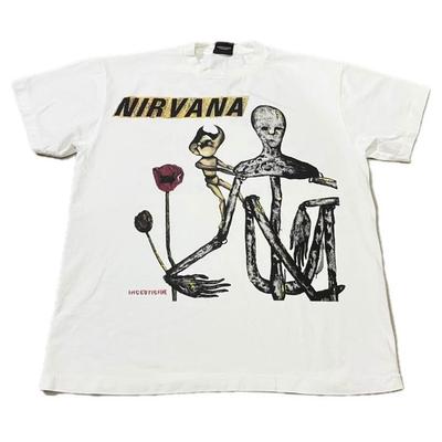 Vintage 1992 NIRVANA Incesticide Größe XL Single Stitch GIANT Weißes Shirt REPRINT