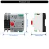 2P 100A Automatic Transfer Electrical Selector Switches Din Rail Mount Double Power Switches Generator Changeover Switch