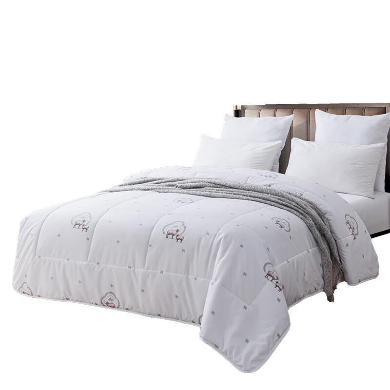 Floral New Zealand Wool Blend Winter Quilt