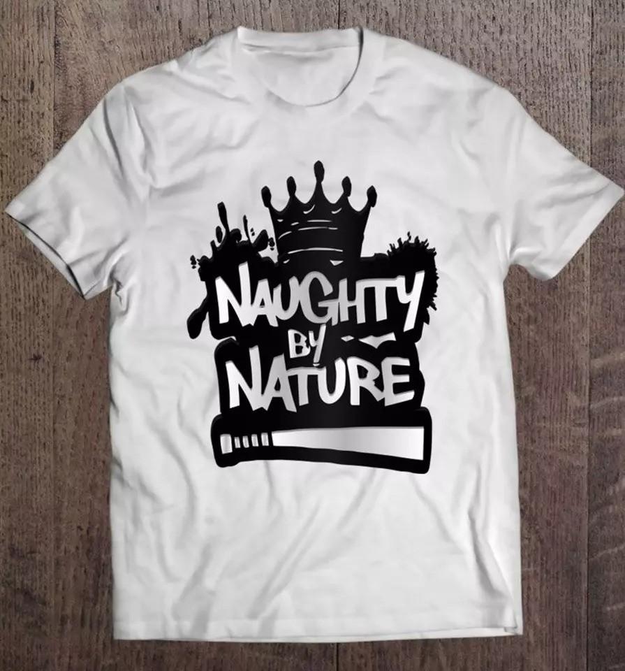 

Naughty By Nature band logo T-shirt Short sleeve All sizes S-5XL white TU109 Unisex T-Shirt M