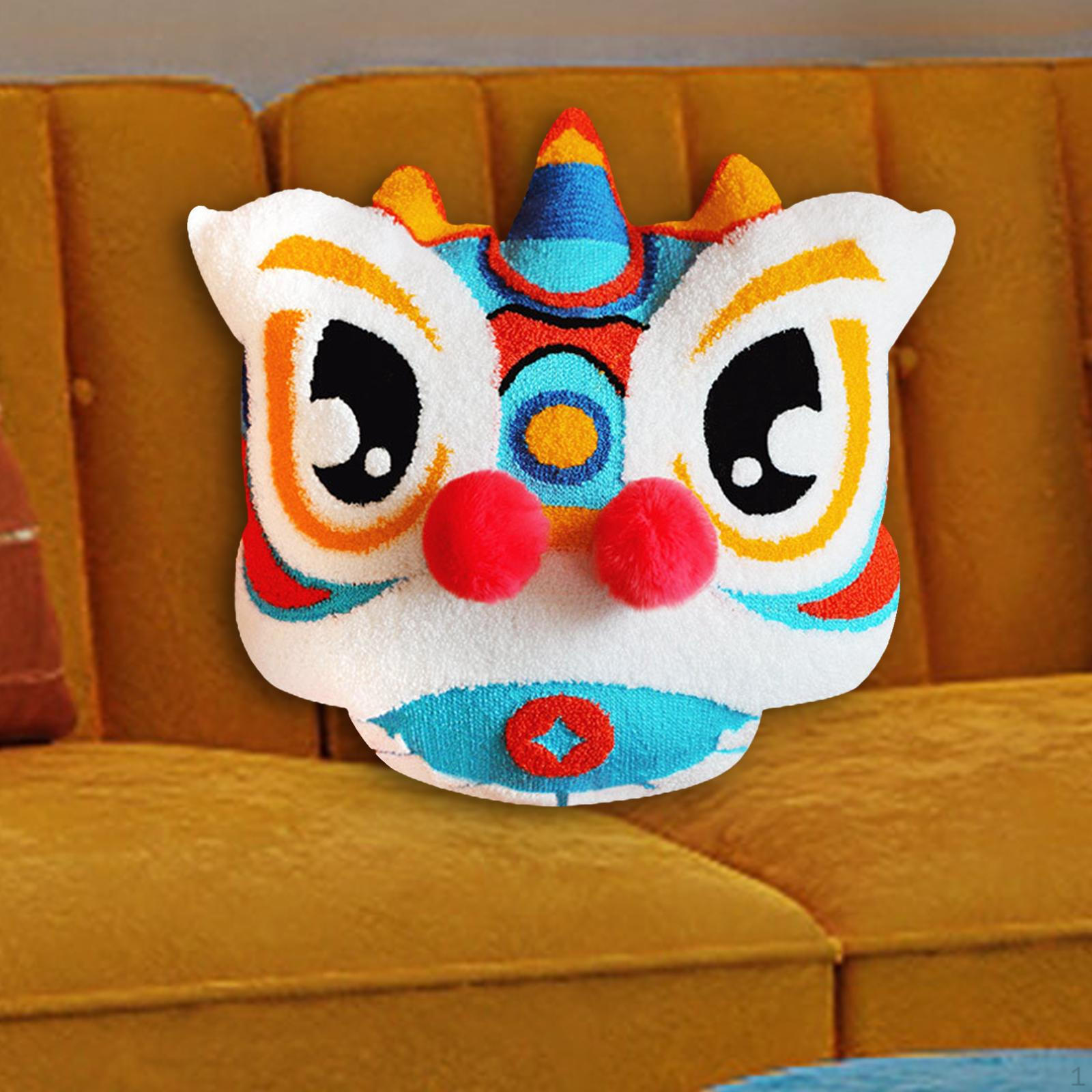 

3D Embroidery Pillowcase Chinese Year Holiday Blue 43cmx43cm