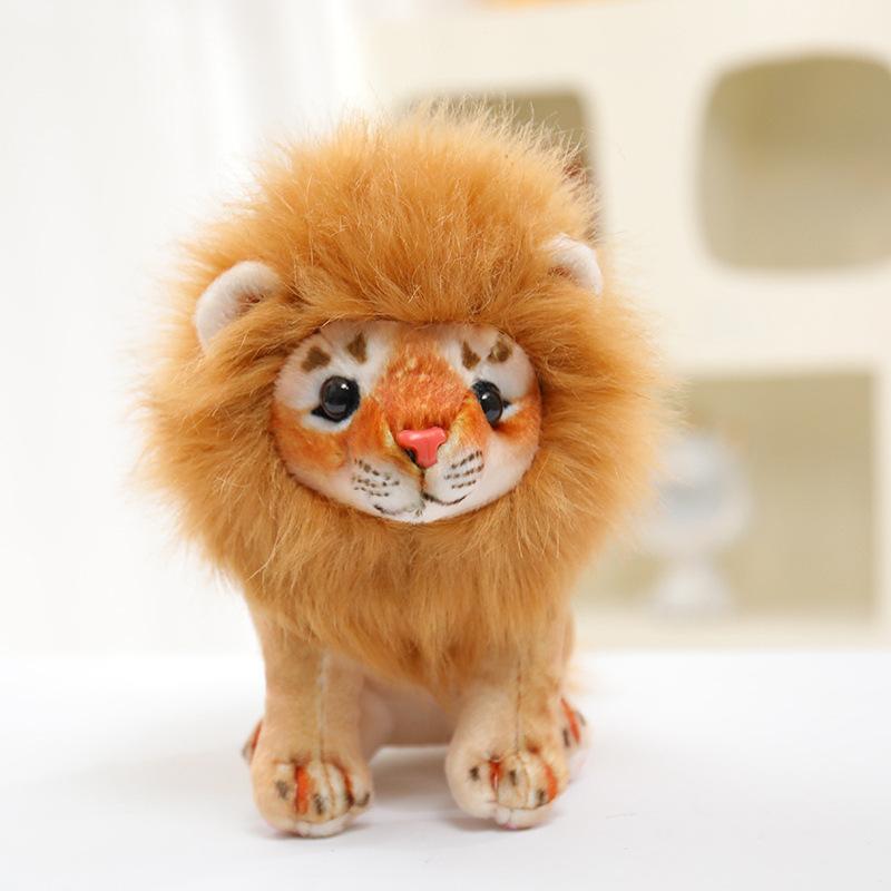 

Милая имитация маленького львенка, плюшевая игрушка, кукла льва из зоопарка, кукла для мальчика, компаньон, успокаивающая кукла 20cm львиный