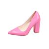 Fashion 2025 Fashion Concise Women's Slip on High Heels Pointed Toe Shallow Mouth Chunky Heels Pumps Plus Size Classics Office & Dress