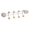 Coat hook with suction cup, double row wall hook rack with stainless steel ABS for the entrance area, bathroom, kitchen, living room