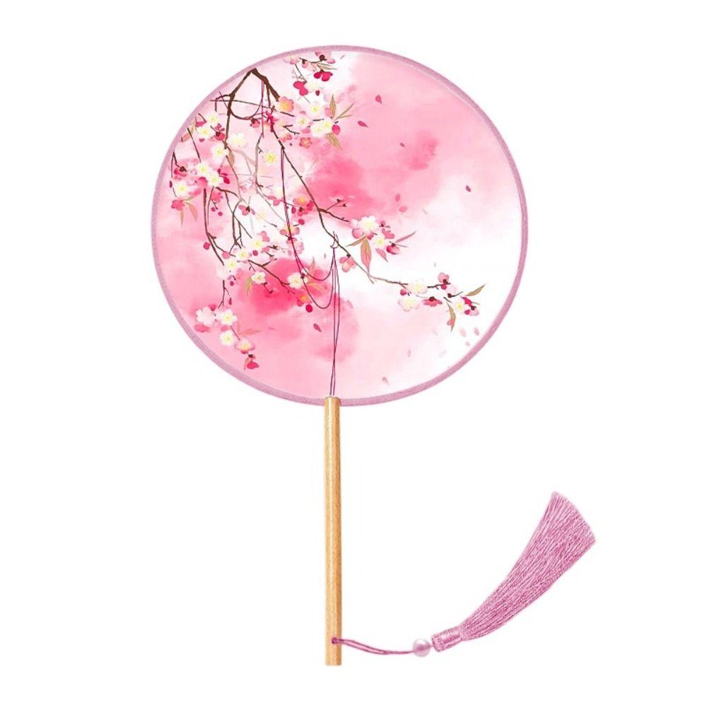 Chinese Style Embroidery Fan Handheld Silk Fan Ink Painting Chinese Style Fan Photography Prop