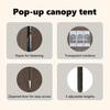 Foldable Party Tent with Side Walls Taupe 3x6 M