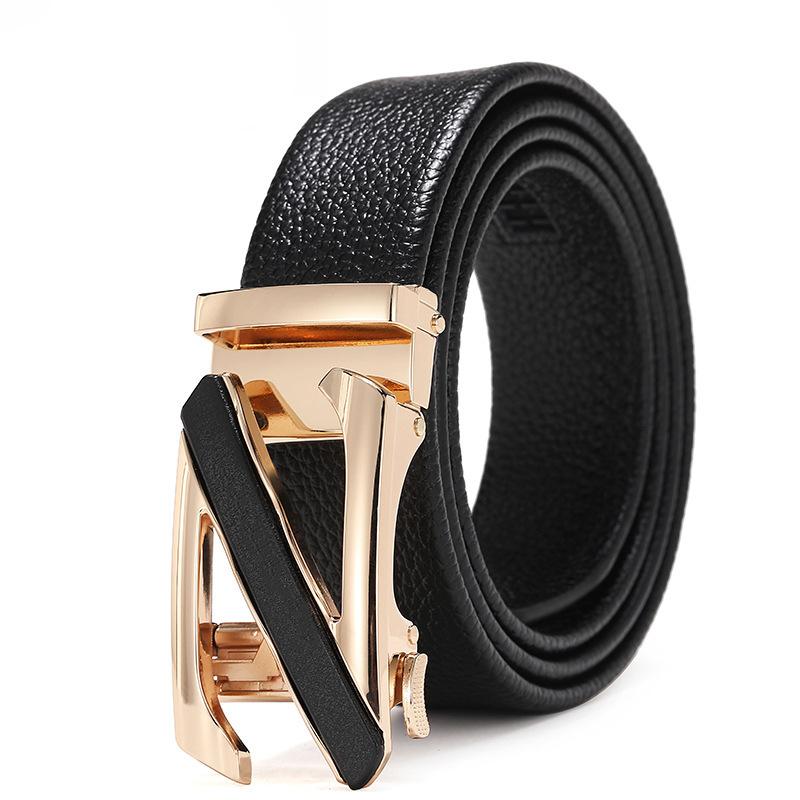 [Quick Hair] Classic H Letter Automatic Buckle Men'S Belt Men'S