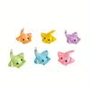 50Pcs Mini Cute Manta Rays Fish Resin Charms Colorful Transparent Animal Pendants for Earring Keychain DIY Jewelry Making