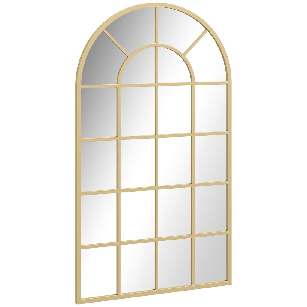 110 X 65 Cm Arched Decorative Wall Mirror for Bedroom Living Room, Modern Window Bathroom Mirror for Home Decor