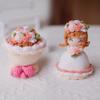 Decoration Ornament Handmade Knitted Crochet Bouquet for Girlfriend Women Wife Valentines Gifts