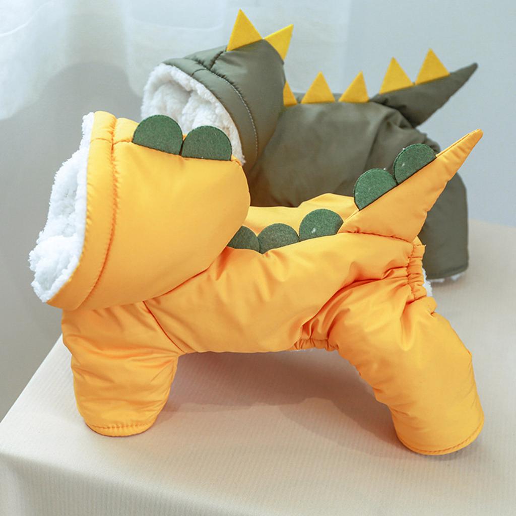 Dog Coat With Hood Dog Jumpsuit Dog Coat Dinosaur Dog Costume Winter Dog Clothes Dog Jumpsuit Costume Hoodie Dog Jacket