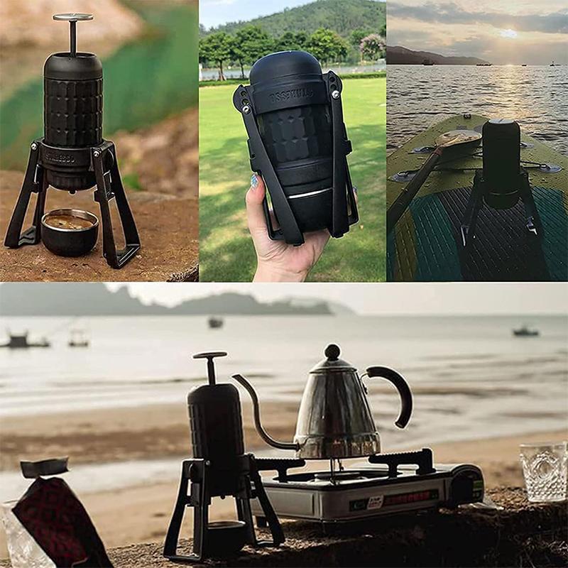 STARESSO Plus Portable Coffee Maker,Specialty Stainless Steel Pump 20Bar,Manual Hand Coffee Maker for Traveling Camping Hiking Office Home