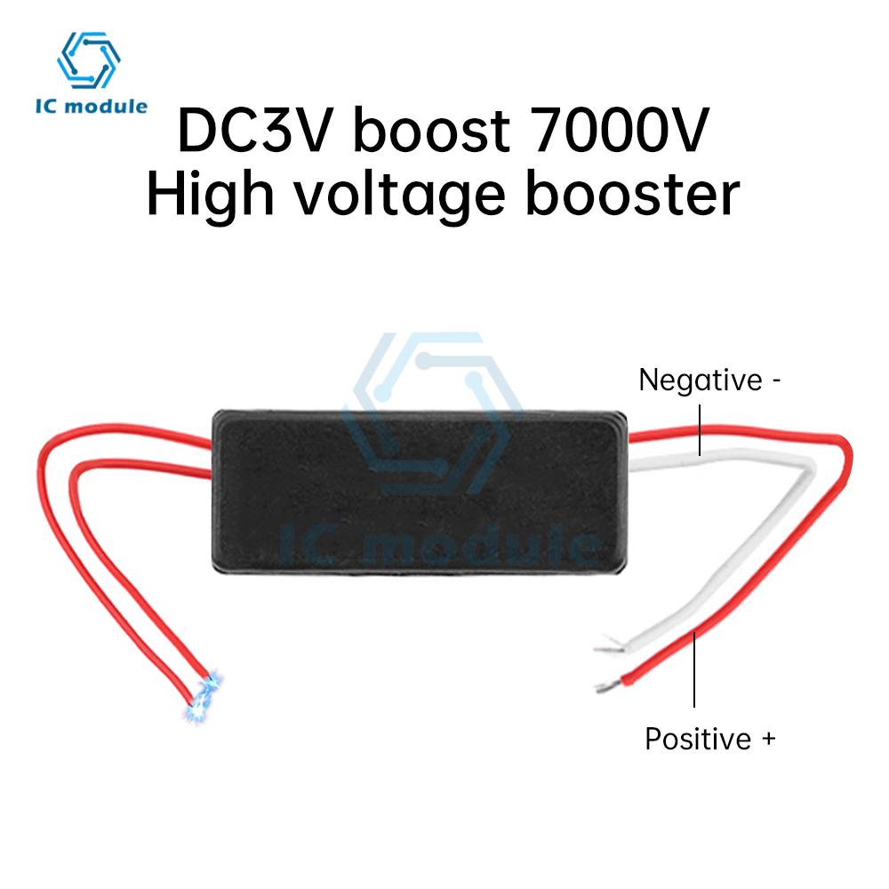 DC-DC 3V auf 7KV 7000V Aufwärtswandler Strommodul Booster Hochspannungsgenerator Lichtbogen für Elektrische Mückenklatsche