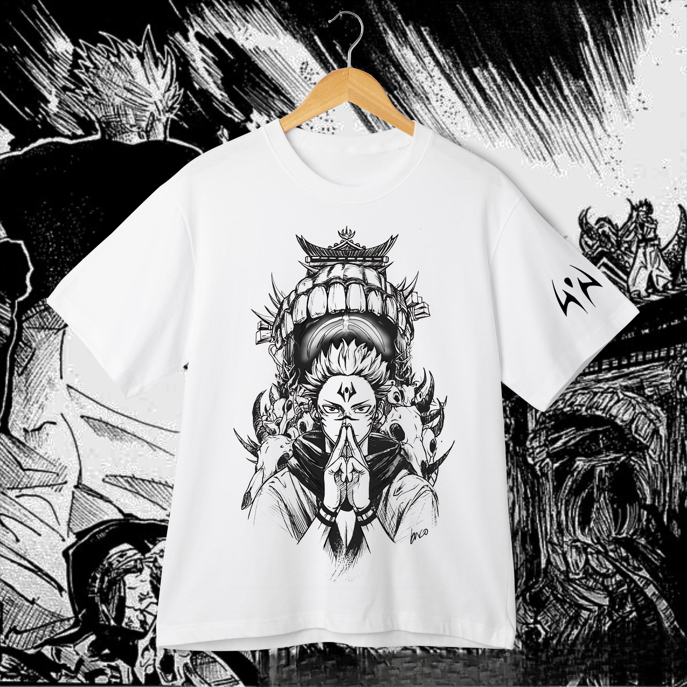 

Jujutsu Kaisen Ryomen Sukuna T-Shirt Men s Anime King of Curses Graphic Short Sleeve Crew Neck Streetwear Manga Gift 5XL різнокольоровий