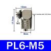10Pcs 3mm 4mm 5mm 6mm OD Male Thread Mini Pneumatic Pipe Connector Screw Through Quick Fitting Air Tube Fast Twist Joint SMC typ