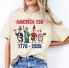 Camiseta América 250 1776-2026, Camiseta Divertida de Pato Patriótico, Camiseta del 250 Aniversario
