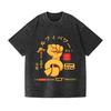 One Piece Ace Vintage Wash Japanese Design TShirt Highquality Streetwear Men and Women  Summer New Wash Tees Streetwear