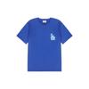 MLB Base Logo T Shirts Unisex Blue Crew Neck Moderate Straight Fit 3ATS03023-07BLD