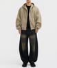 Underoff Crop Hooded Zip-Up Work Jacket Pale Purple