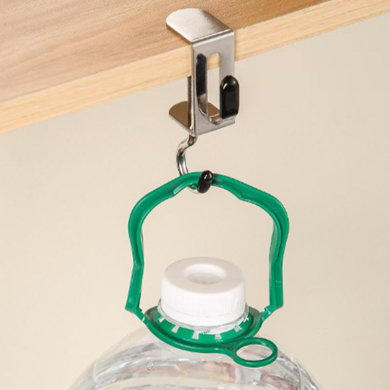 360° Rotatable Steel Table Hooks - Detachable, Non-Destructive Installation For Office Desks, School Dormitories