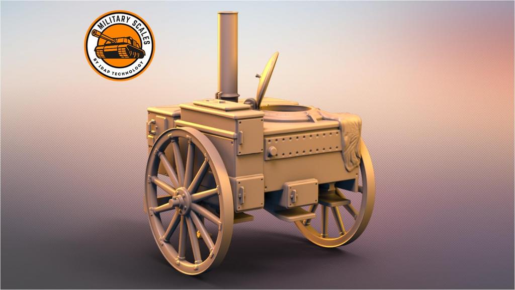 IDAP Technology 1/48 Scale German Field Kitchen (Cooking Pot Released) 3D Printer Kit PD48063-1