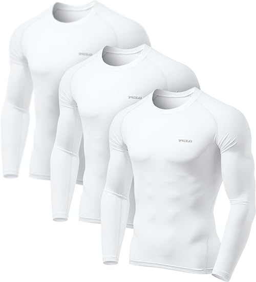 

Long Sleeve Sports Set of 3 Sweat Quick Compression Compression Base Compression Cool [Tesla] Men s Underwear, [UV Protection, Wicking, Drying] Shirt,