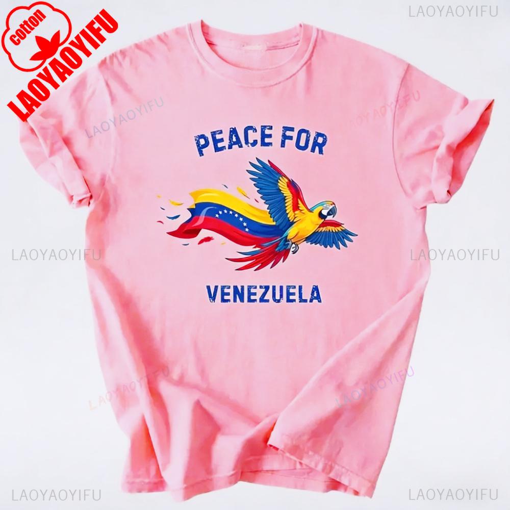 Peace For Venezuela Shirt We Stand With Venezuela Tshirt Venezuelan Flag Solidarity Tee Unisex Unisex Unisex Streetwear Cotton Tops