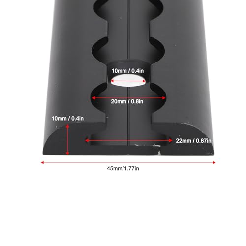 EBTOOLS L-Track Rails with Drilled Holes for Load Securing, Aluminum Airline Rails for Truck Beds (30mm), Black