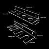 2pcs Clear Acrylic Wall Mount Baseball Display Rack Securely Hold 4 Baseball for Collection Showcase